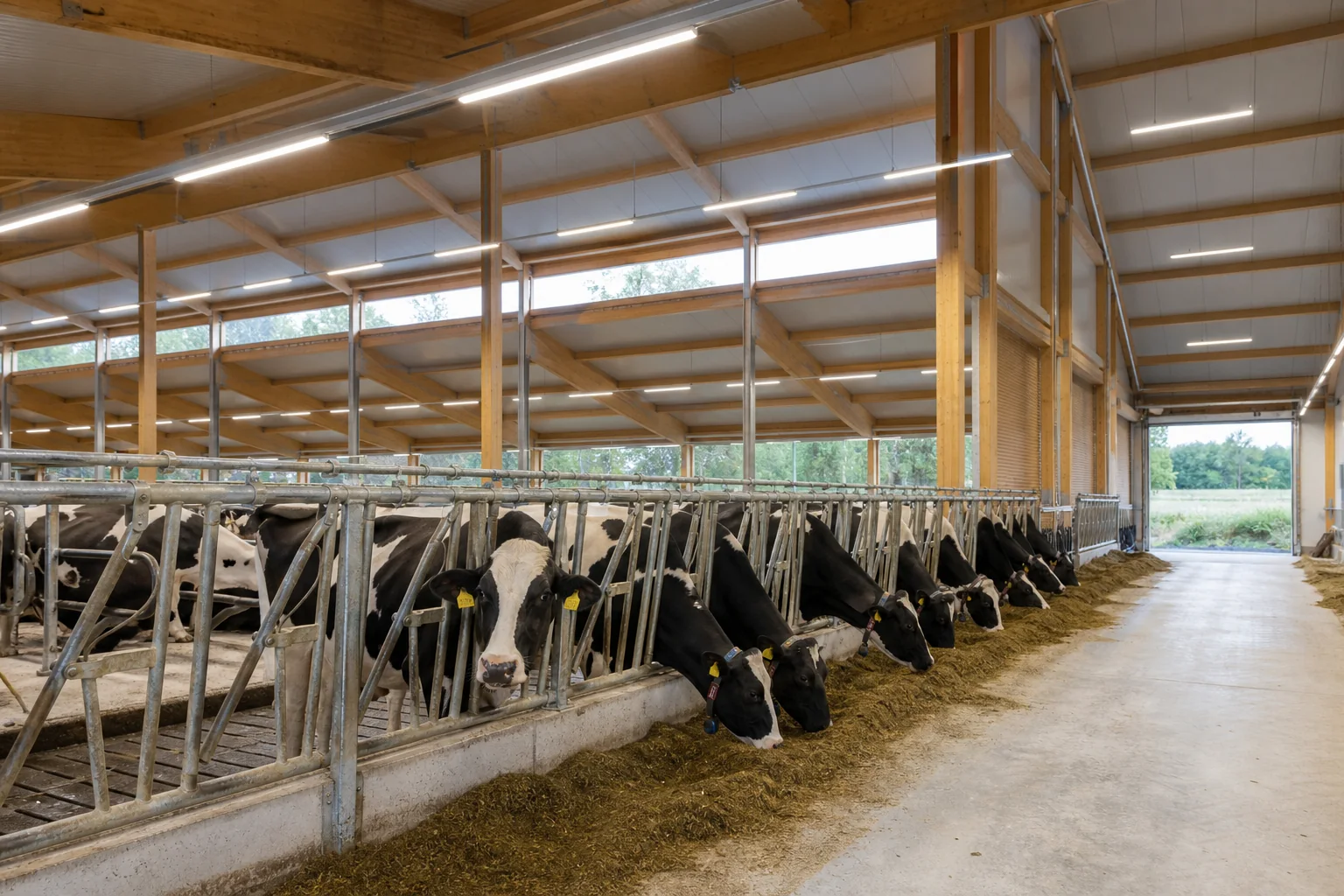 Optimale Beleuchtung im Bullen- und Rinderstall für bestes Stallklima